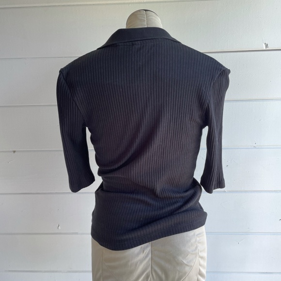 Kotn Ribbed Polo Black Large - Picture 5 of 5